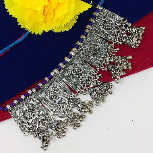 Oxidized German Silver Necklace