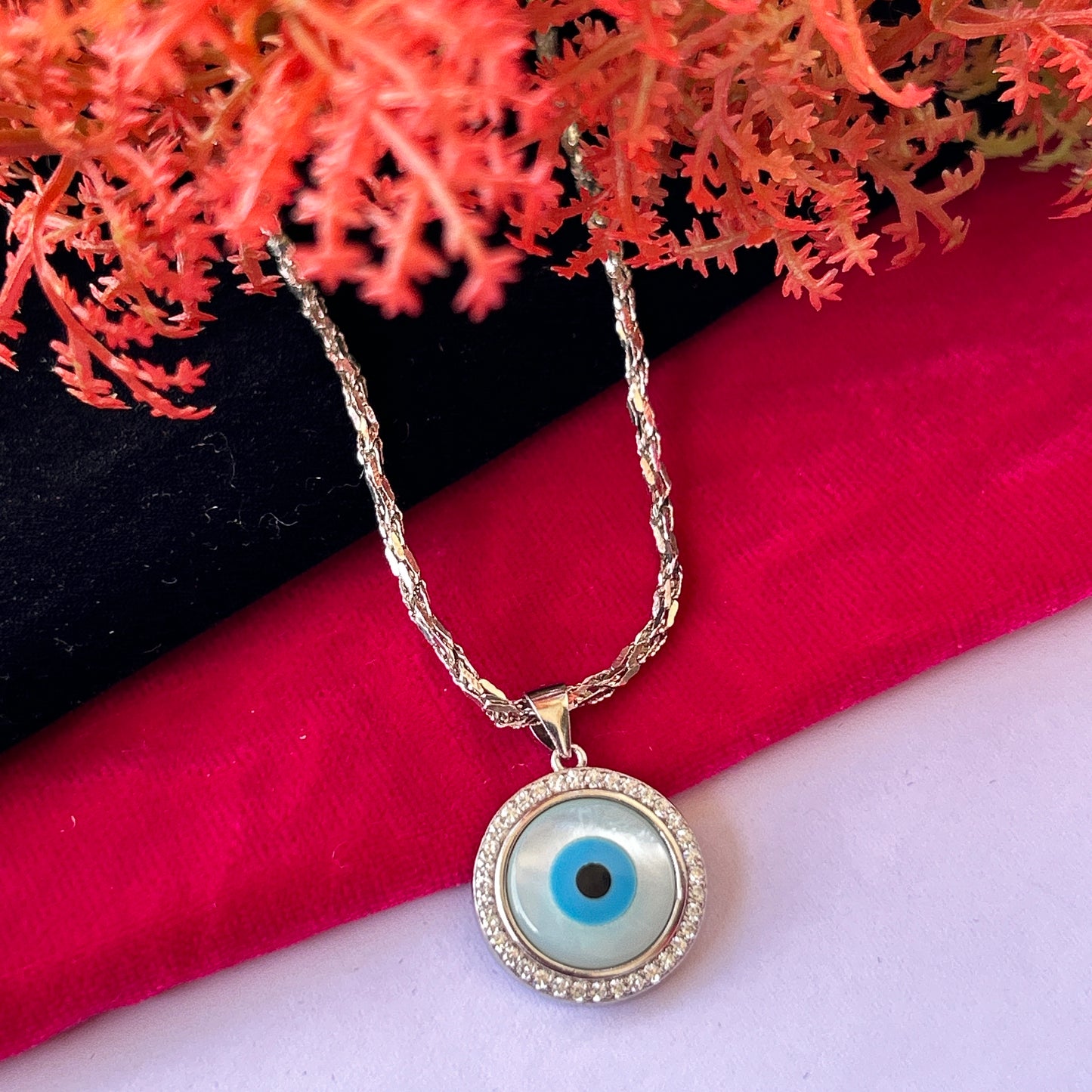 925 Sterling Silver Gorgeous Evil Eye Necklace | Protection Pendant for Women & Girls