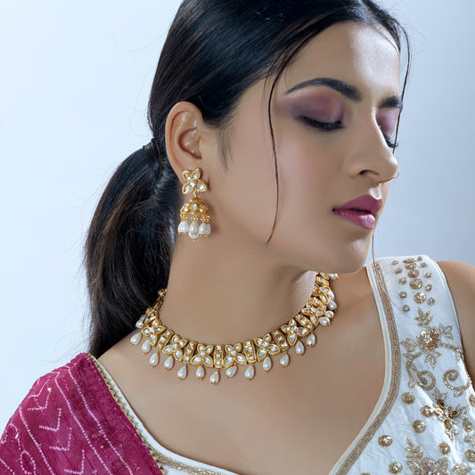 Artisanal Kundan Jewelry Set