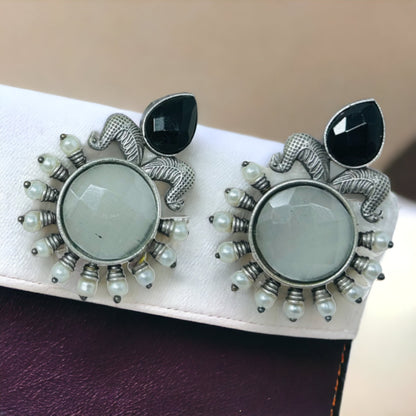 German Silver Stud Earrings