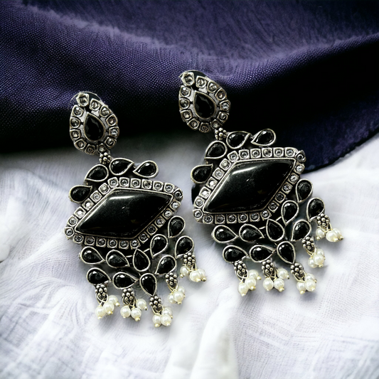 German Silver Dangler Earrings