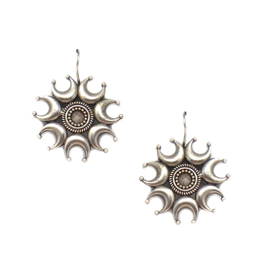German Silver Hoop Earrings