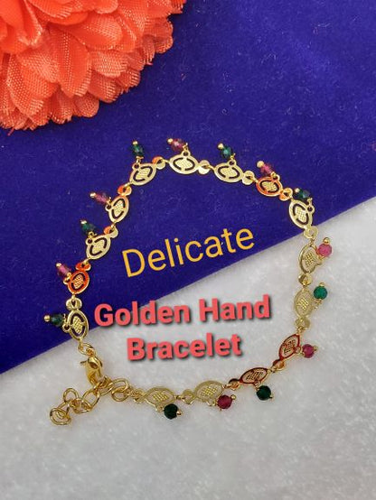 Delicate Gold Plated Beaded  Bracelets