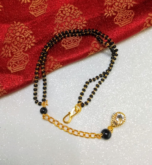 Gold Plated Hand Bracelet Mangalsutra