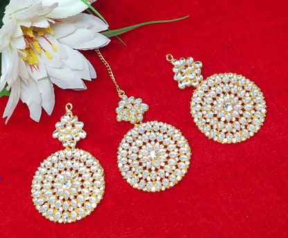 Maang Tikka Earrings Set