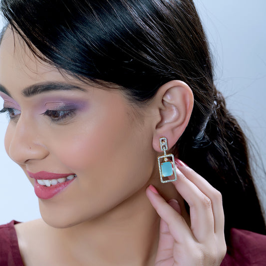 Cubic Zirconia CZ Drop Earrings