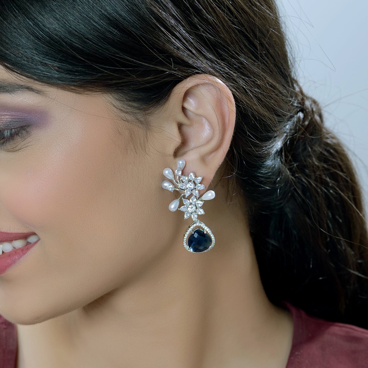 Stylist CZ Dangler Earrings