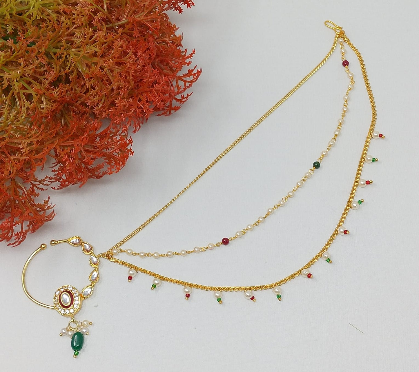 Traditional Ethnic Bridal Nose Ring