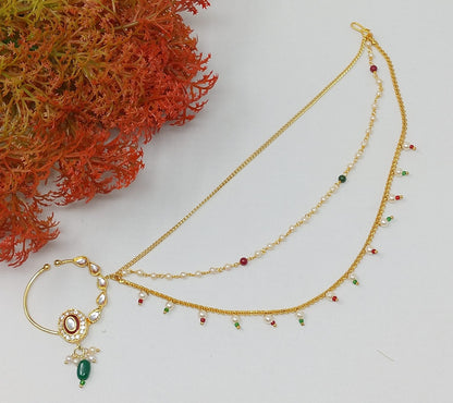 Traditional Ethnic Bridal Nose Ring