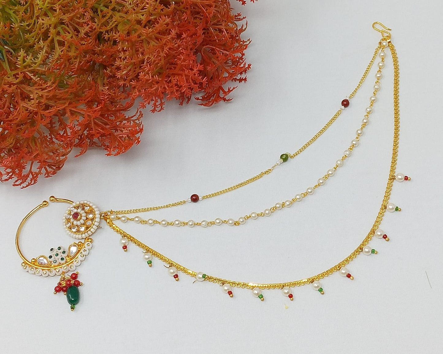 Traditional Ethnic Bridal Nose Ring