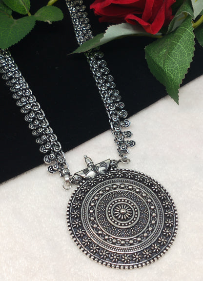 Urban German Silver Pendant Necklace