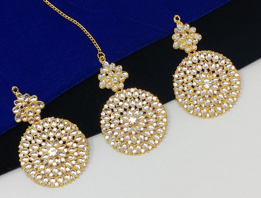 Maang Tikka Earrings Set