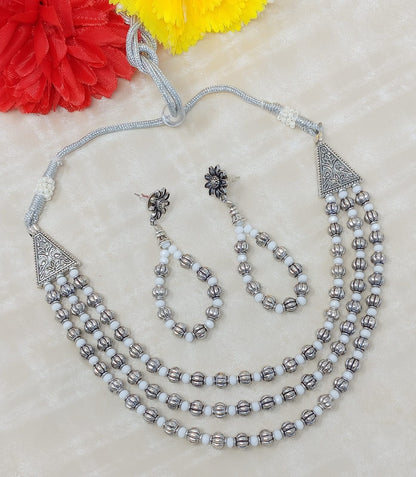 Layered Pearl Oxidized Set