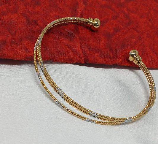 Delicate Gold Plated Bracelets Kada