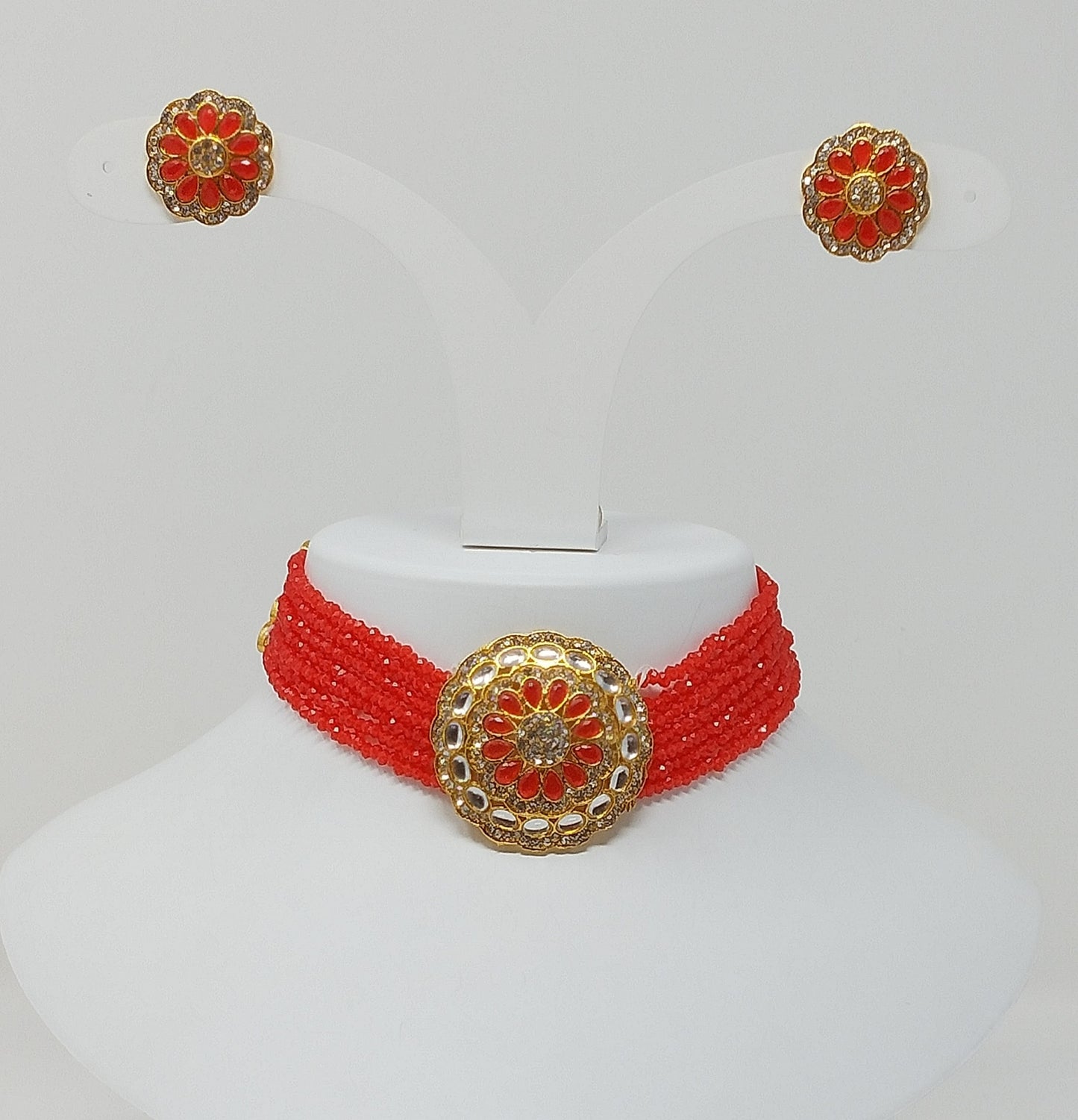 Pearl Choker Jewelry Set