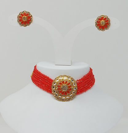 Pearl Choker Jewelry Set