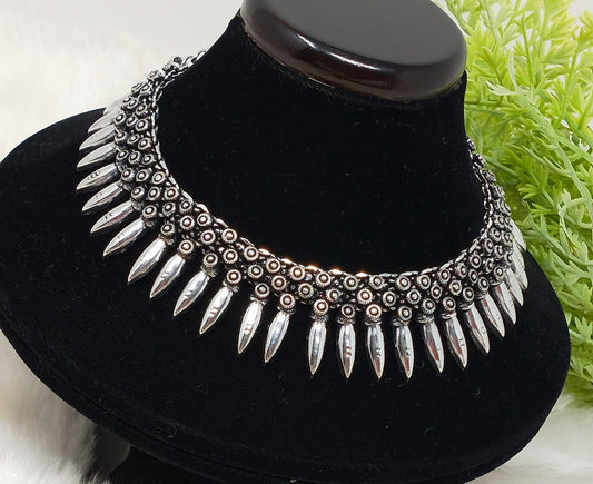 German Silver Stylish Choker Necklace