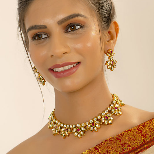 Bespoke Royalty Contemporary Kundan Jewelry Set