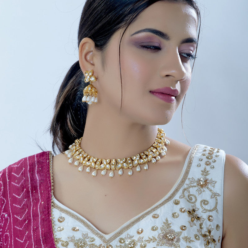 Artisanal Kundan Jewelry Set