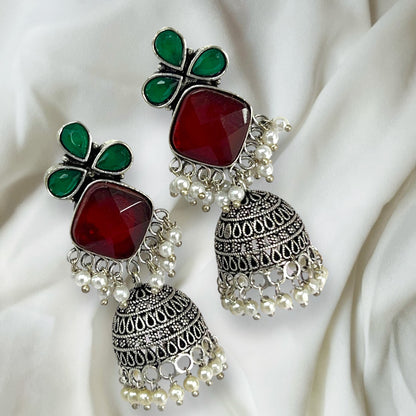 Elegant Silver Jhumka Charms: Classic Appeal