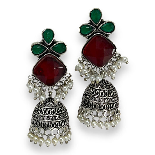 Elegant Silver Jhumka Charms: Classic Appeal