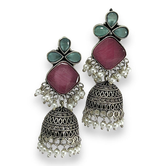 Classic Dangle Jhumka Earrings: Antique Glam