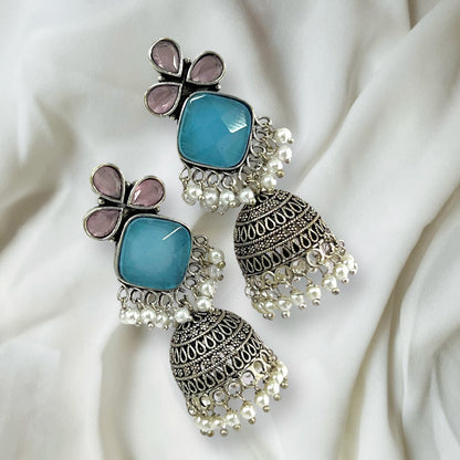 Timeless Jhumka Silver Earrings: Refined Style