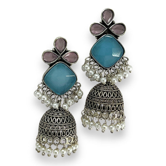 Timeless Jhumka Silver Earrings: Refined Style