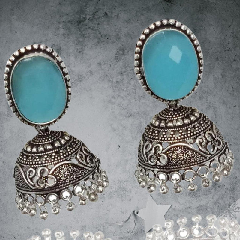 Bohemian Chic: German Silver Oxidized Earrings