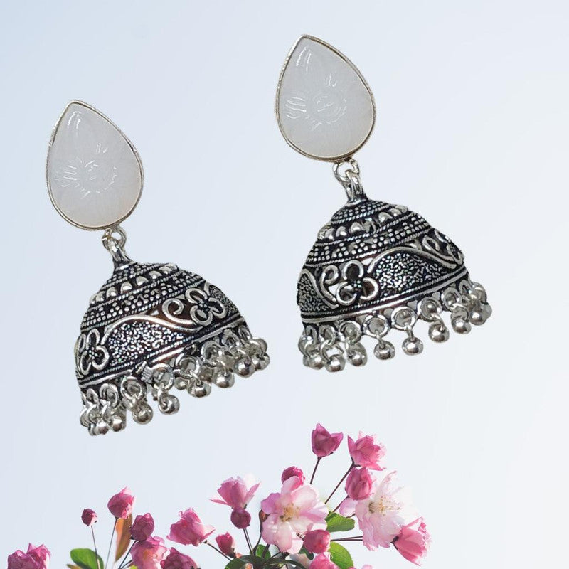 Captivating Gem Stone Jhumka Earrings: Embrace the Beauty of Tradition