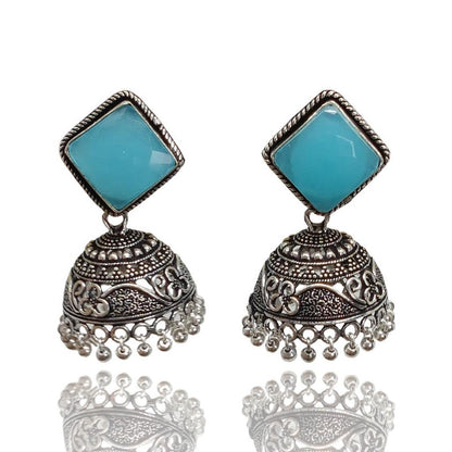 Fashionable Jhumka Trend: German Silver Earrings